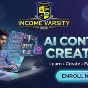 Content Creation with AI Course Thumbnail - Income Varsity